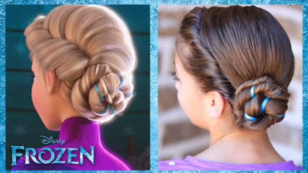Frozen Inspired Elsa's Coronation Hairstyle Tutorial - A 