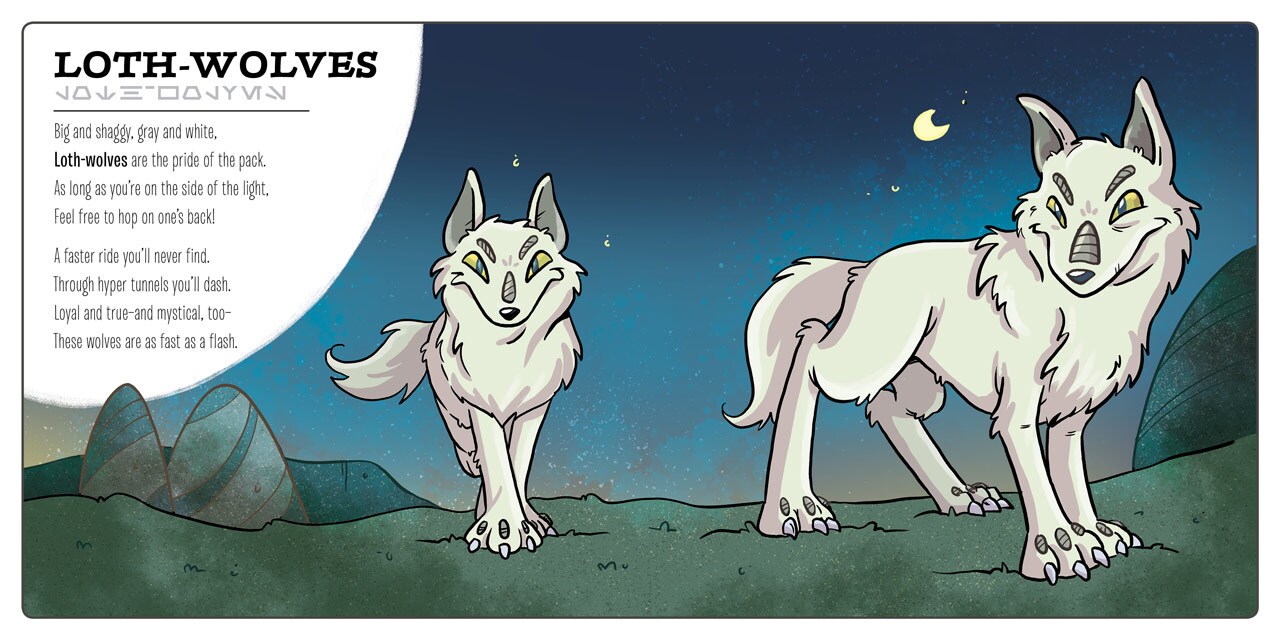 Loth-wolves in the book Star Wars: Creatures Big & Small