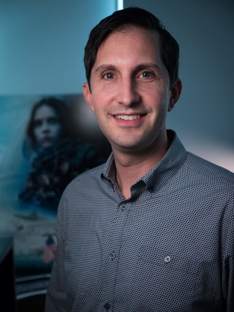 David Weitzberg, a computer graphics supervisor, smiles.