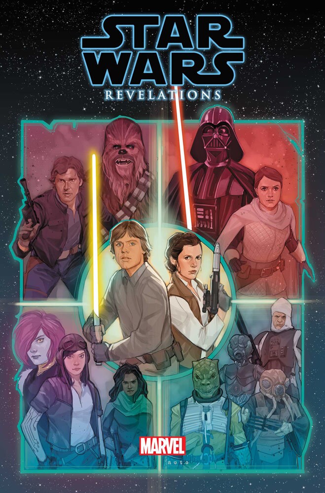 Star Wars: Revelations #1 cover featuring Luke, Leia, and more.