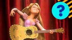 Rapunzel plays the guitar.