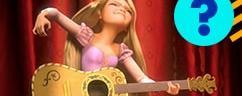 Rapunzel plays the guitar.