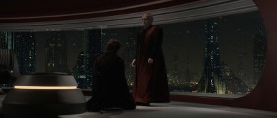 Anakin Skywalker turns to the dark side