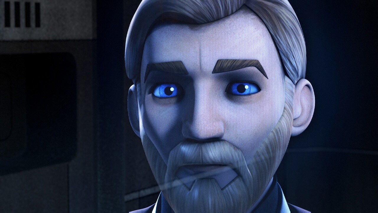 Obi-Wan sends a message in Star Wars: Rebels