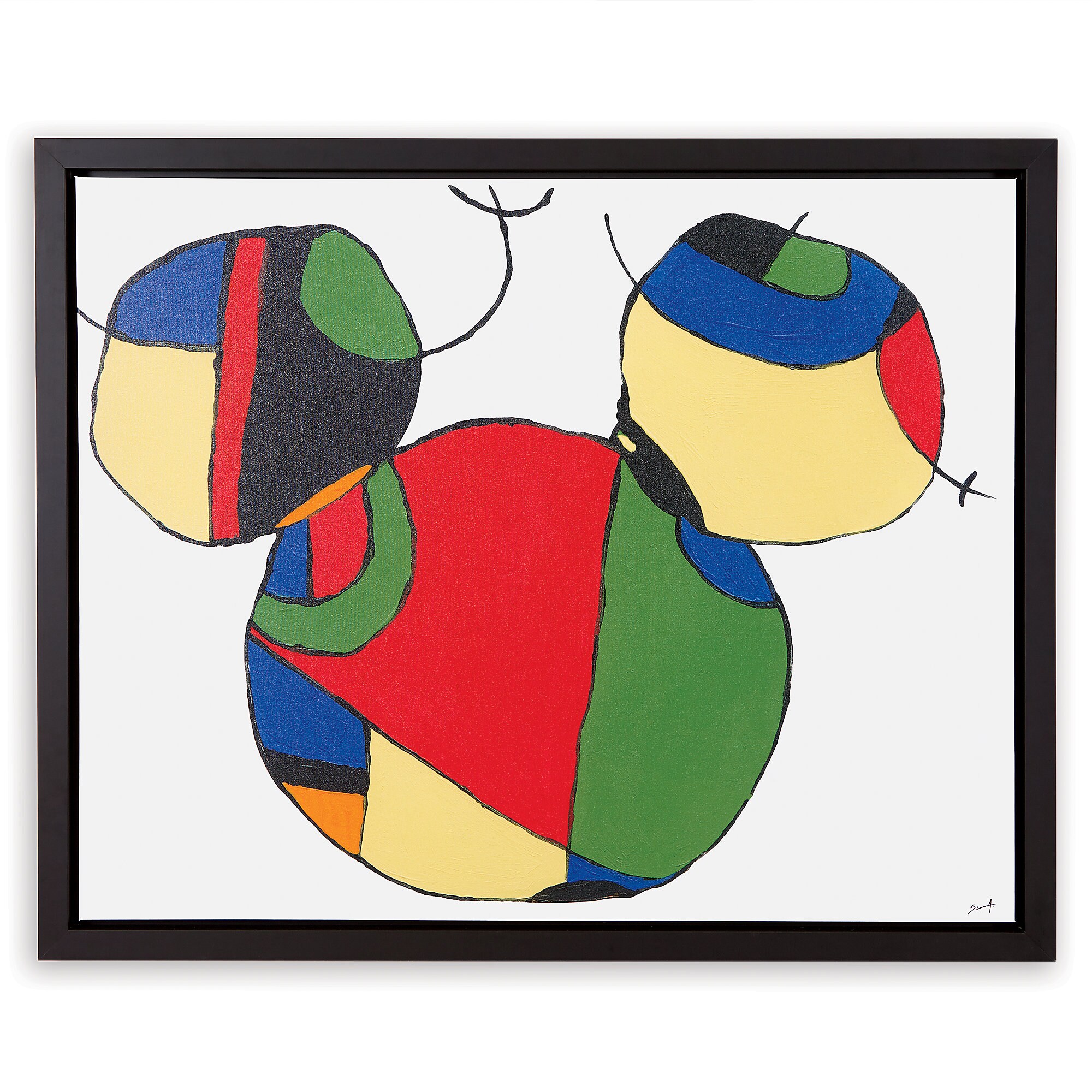 Mickey Mouse ''Expressionist Mickey I'' Framed Giclée on Canvas by Ethan Allen
