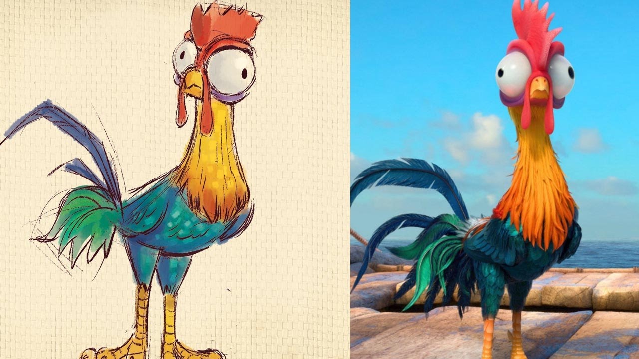 How To Draw Heihei From Disney S Moana Quick Draw Disney Video