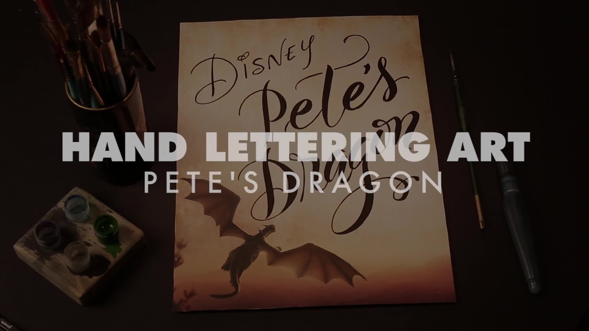 Pete's Dragon Calligraphy - Go North
