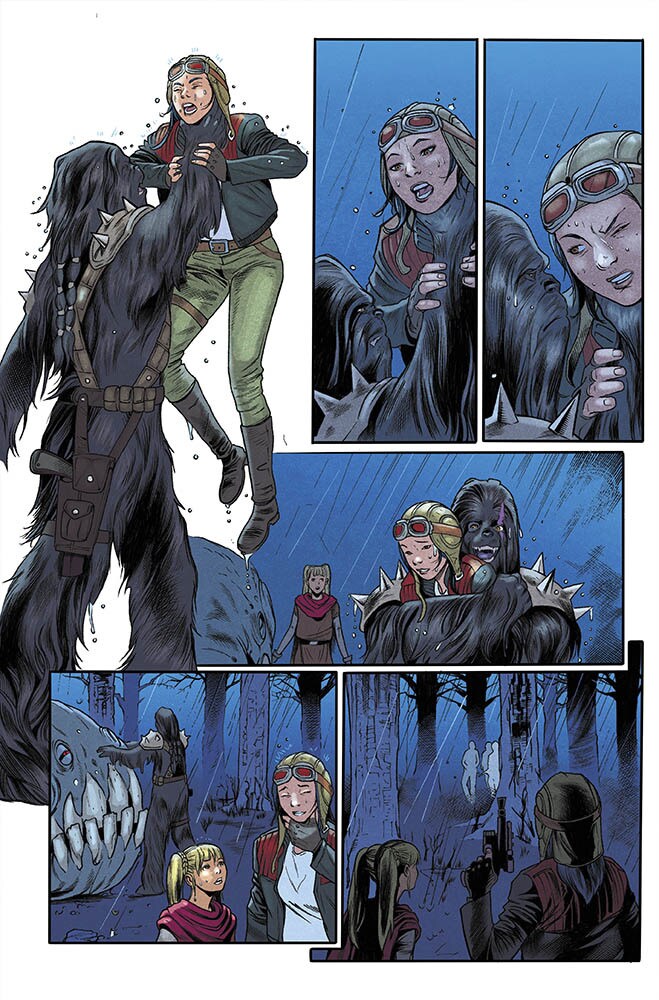 Krrsantan in Adventure and Mishap: Doctor Aphra (2016) Volume 2: Doctor Aphra and the Enormous Profit, Volume 6: Unspeakable Rebel Superweapon