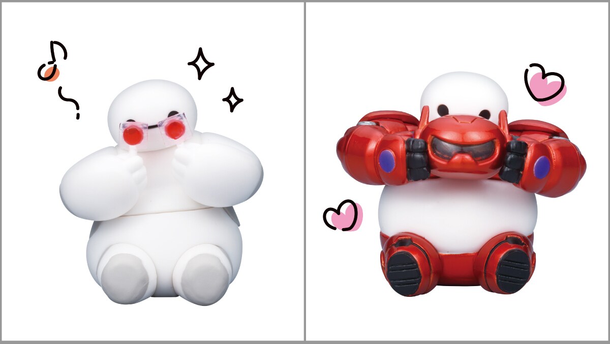 左／ベイマックス?-キャンディ-　右／ベイマックス?-ヘルメット A-