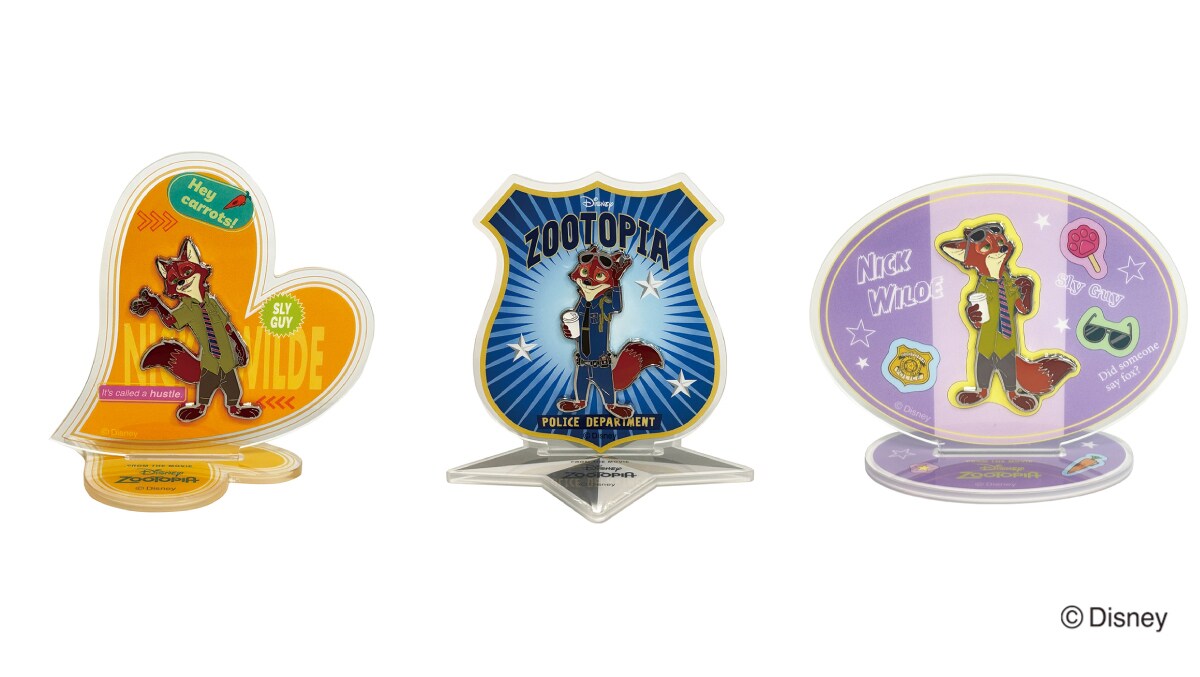 飾れるピンズ　ズートピア　ニック（A/B/C）