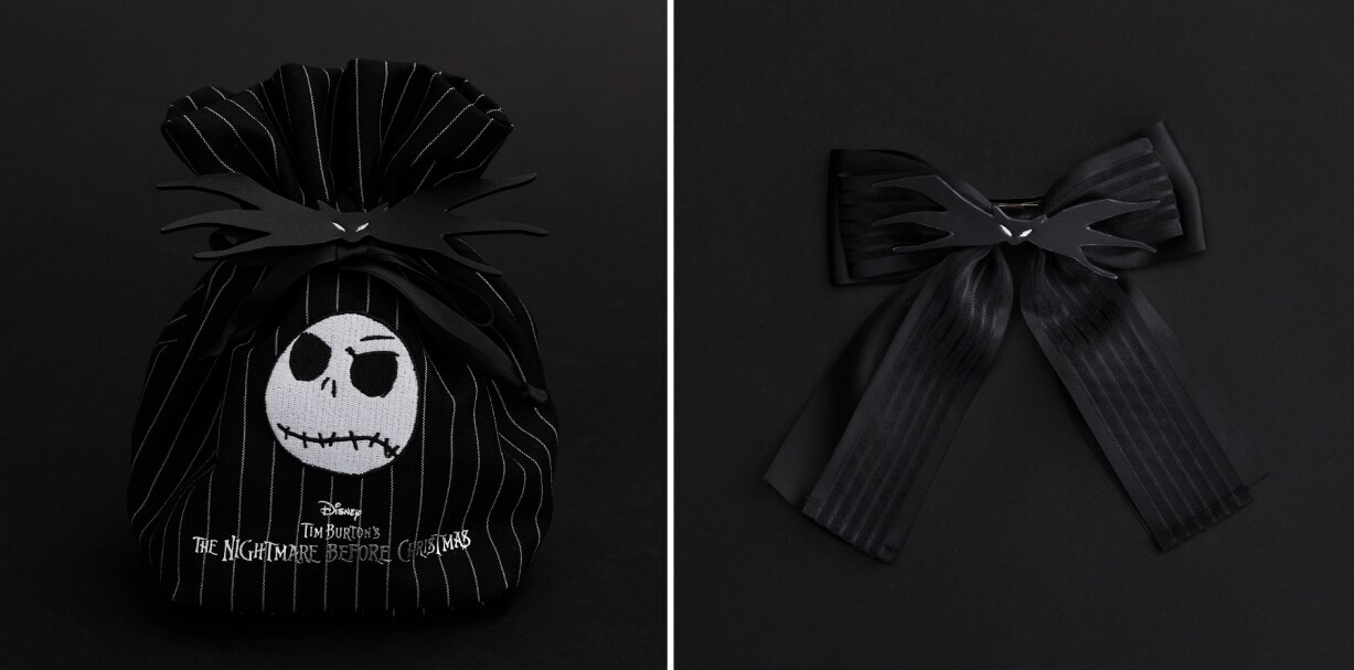 左：Jack/巾着ポーチ　右：Jack/リボンバレッタ