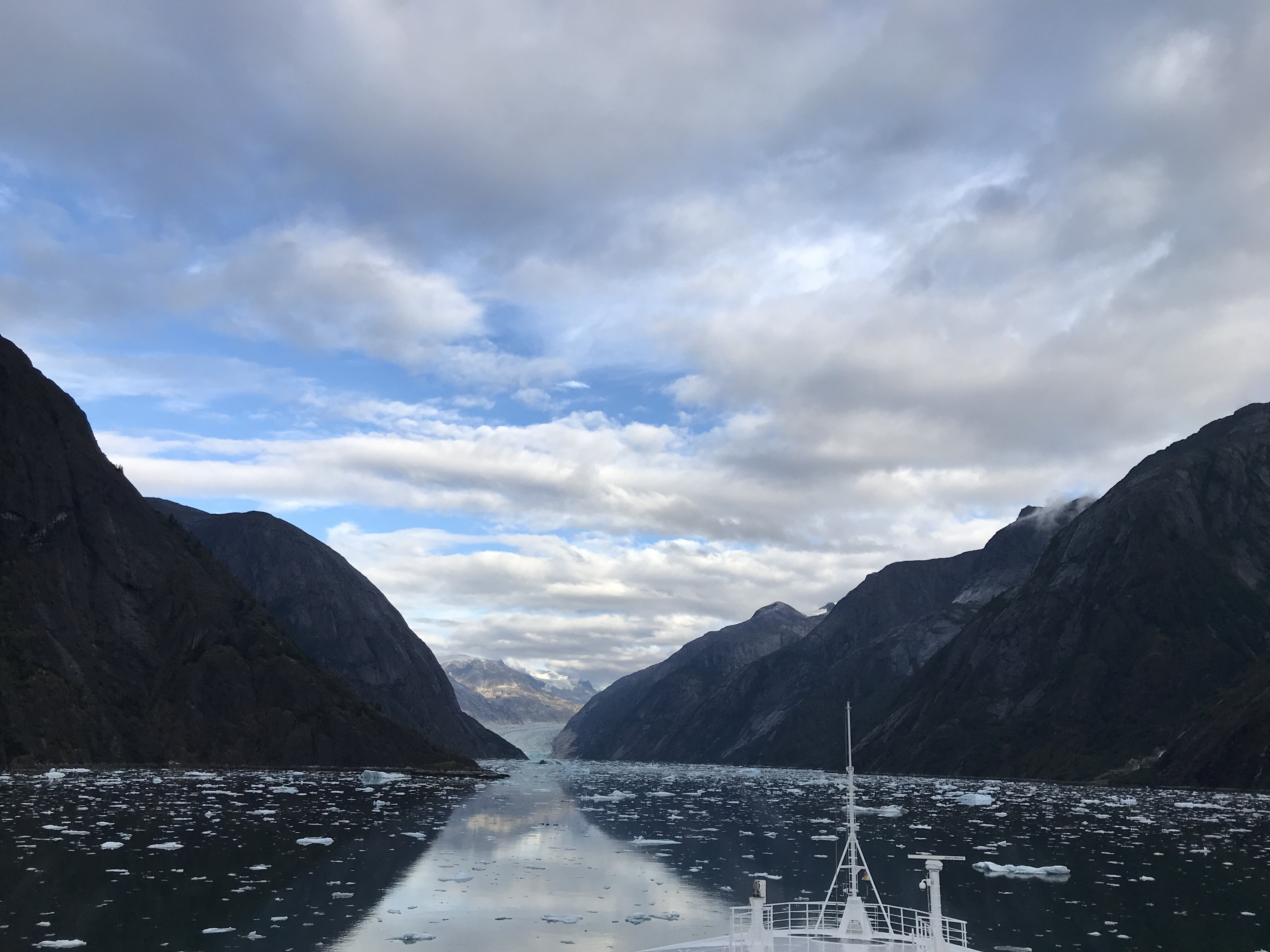 Tracy Arm View From the Top Deck of the Disney Wonder Alaska Cruise