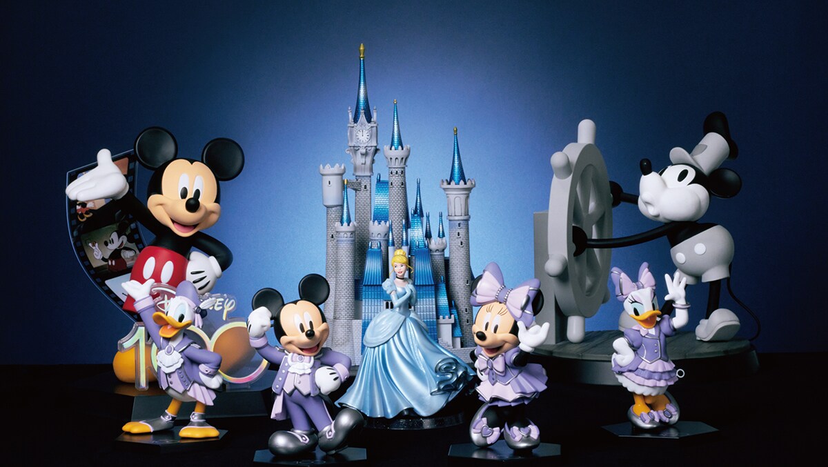 Happyくじ「Disney100」が10⽉20⽇ (金) より順次発売！A賞は大迫力のシンデレラ城＆シンデレラフィギュアセット♪