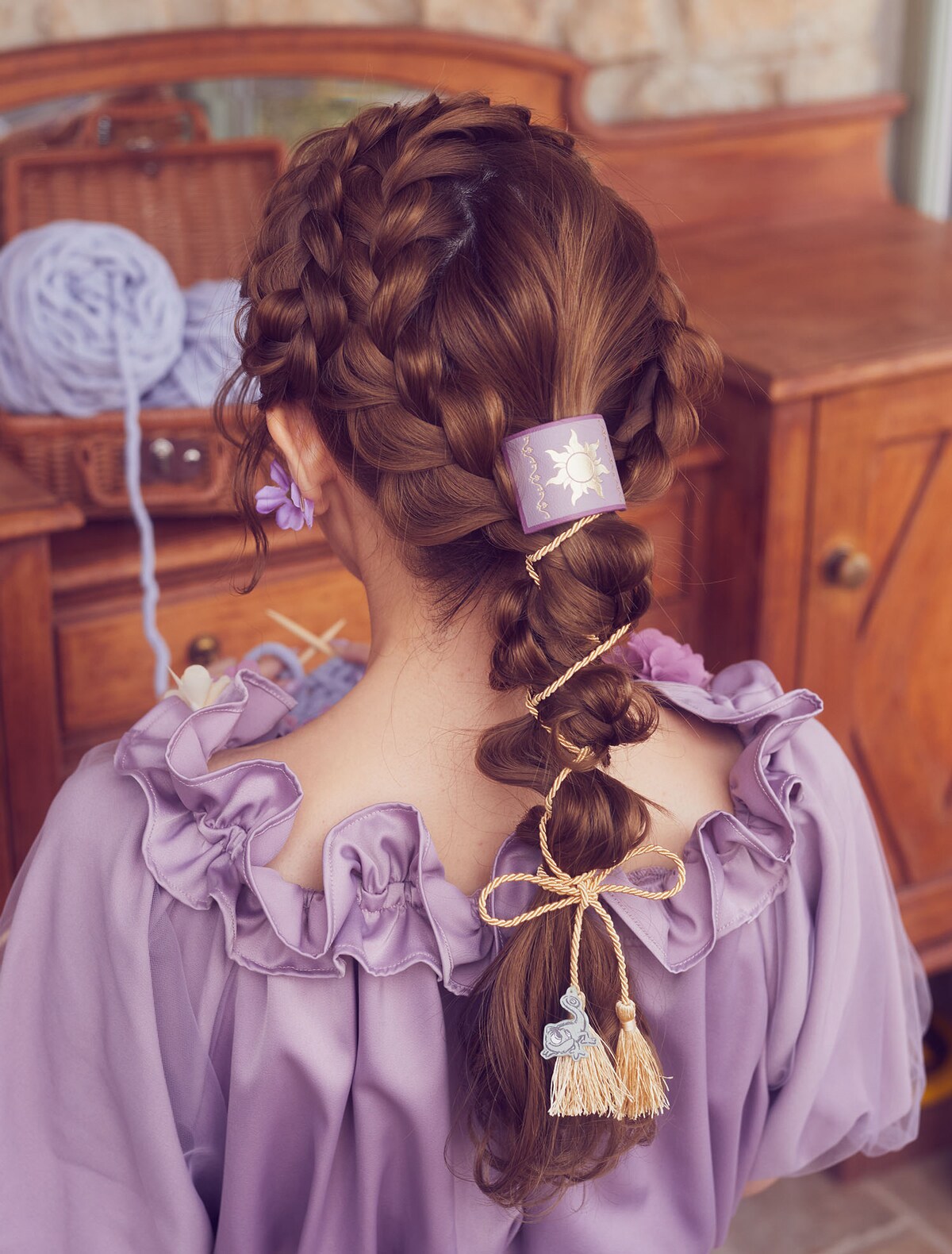 Maison de FLEUR × あいにゃん / Disney collection『塔の上のラプンツェル』Rapunzel/ヘアカフ&ロープ