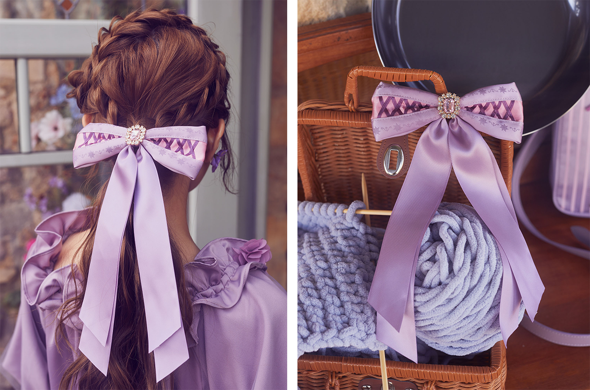 Maison de FLEUR × あいにゃん / Disney collection『塔の上のラプンツェル』Rapunzel/バレッタ