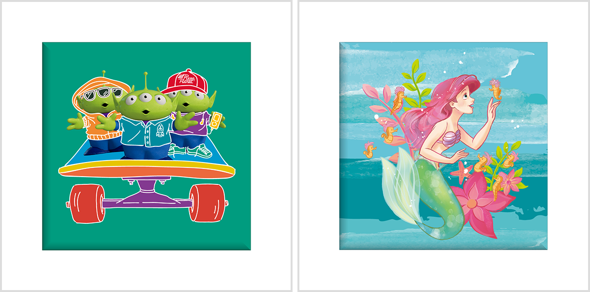 【フラットガシャポン】Disney Paper Canvas
