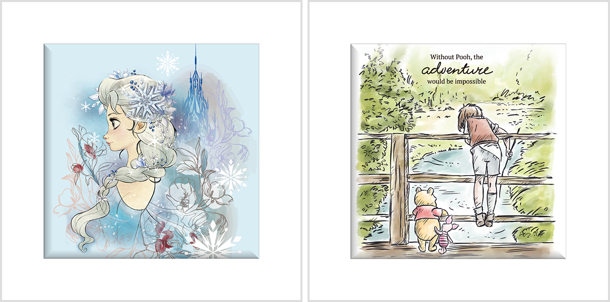 【フラットガシャポン】Disney Paper Canvas