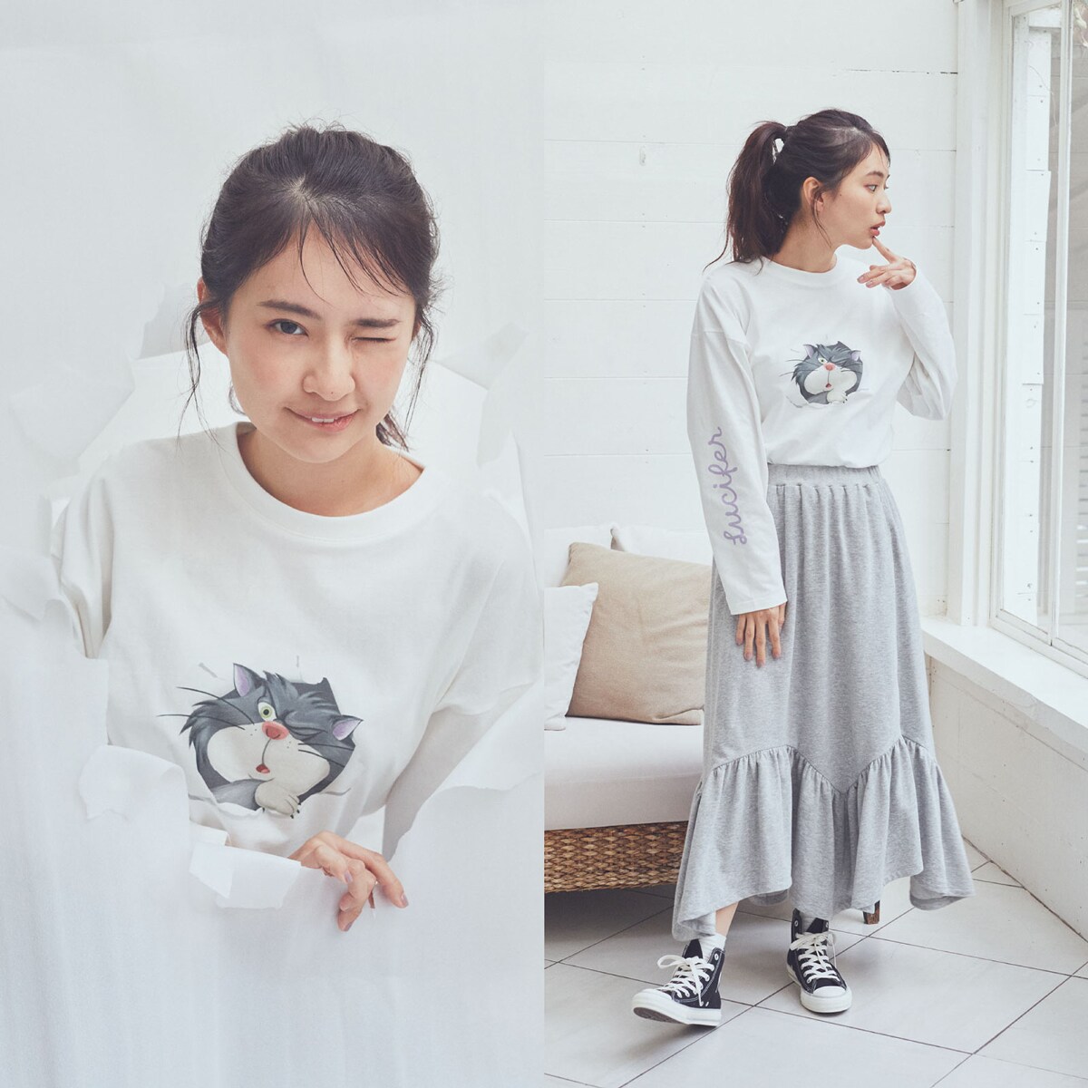 earth music&ecology Disney Cats collection ルシファー