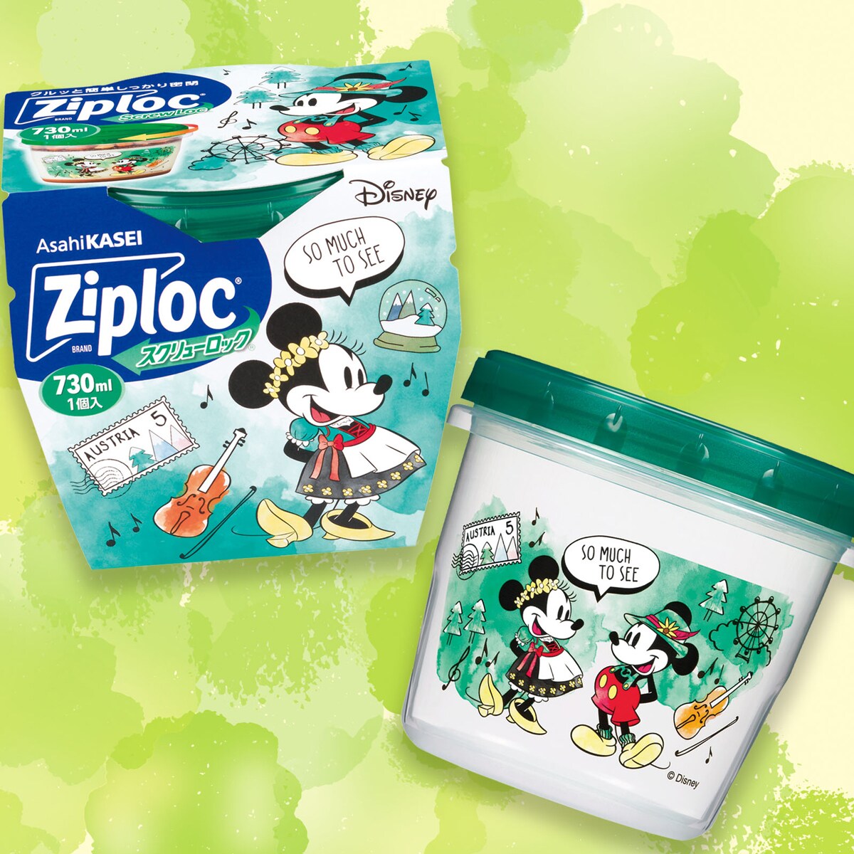 ジップロック (R) 2024年春 ディズニーキャラクターデザインシリーズ スクリューロック (R) 730ml 1個入