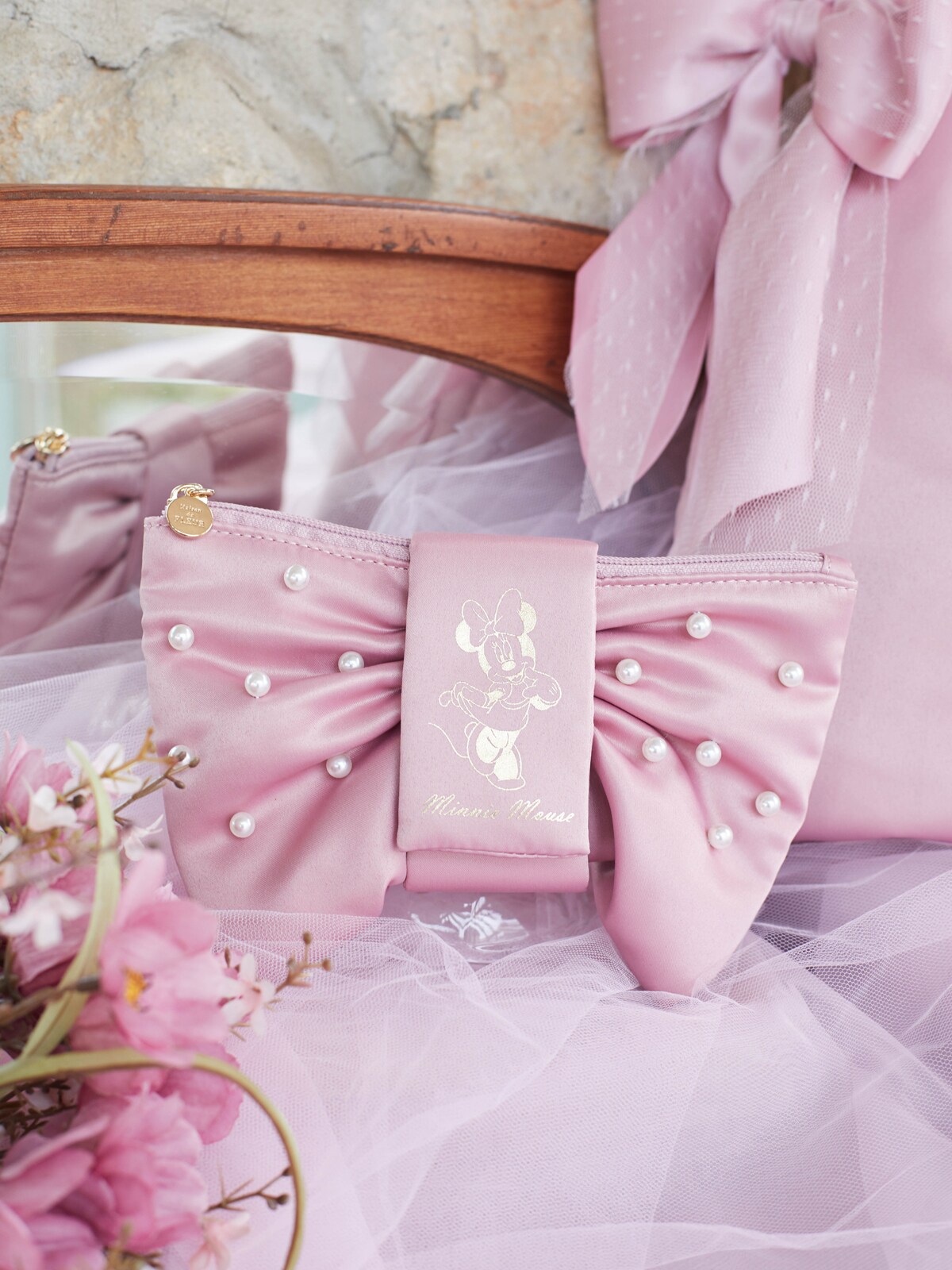 Maison de FLEUR Disney Collection「Minnie Mouse」銀座三越限定カラー リボンポーチ