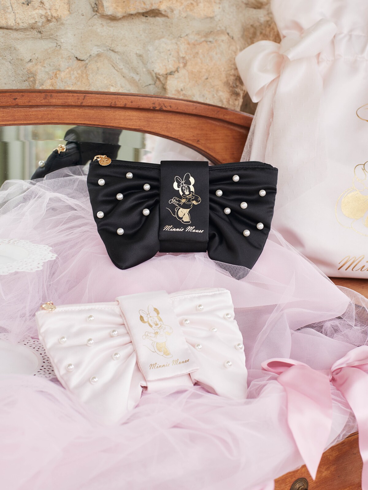 Maison de FLEUR Disney Collection「Minnie Mouse」リボンポーチ