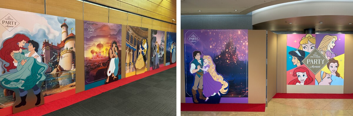 ディズニープリンセスモーメント 会場の入り口