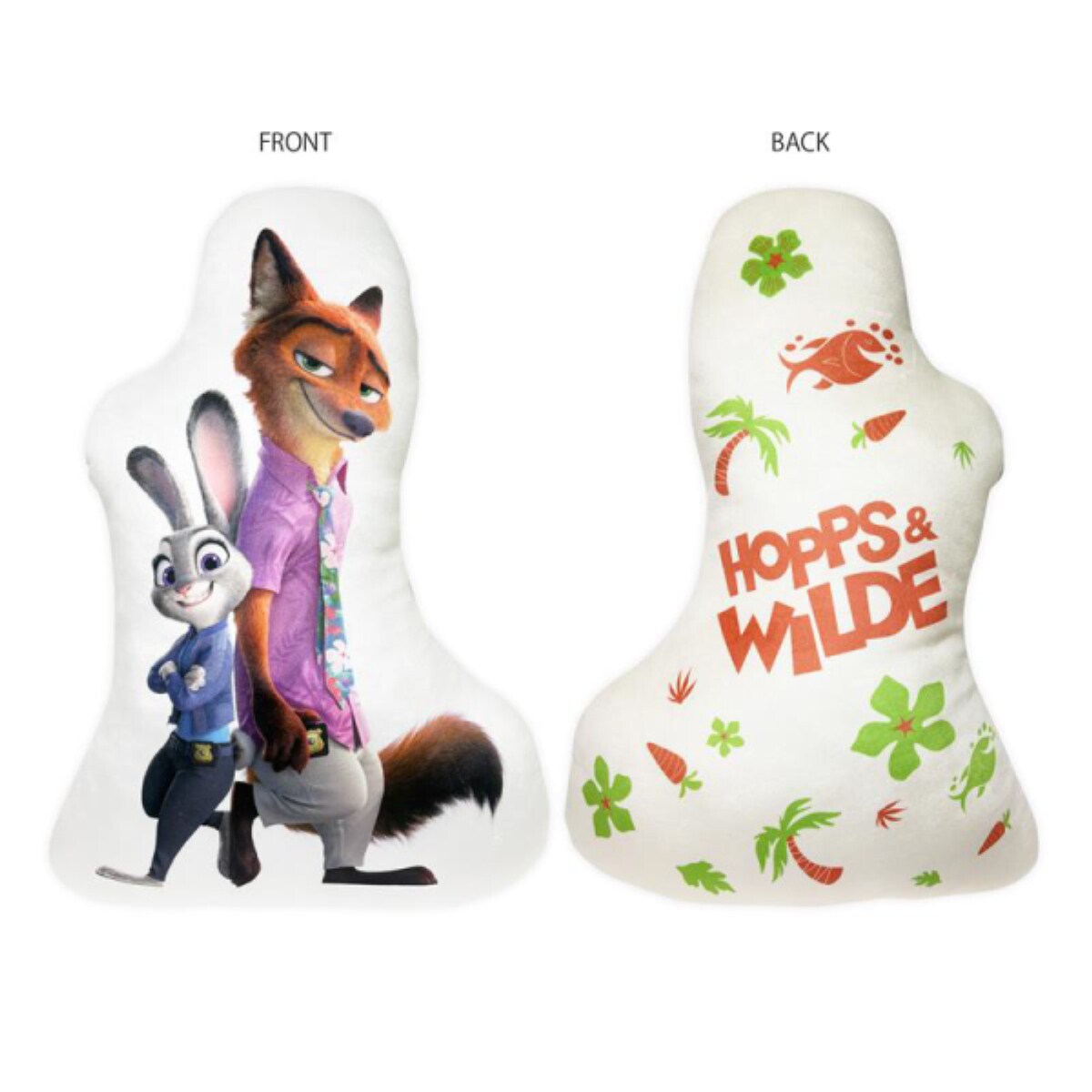 ダイカットクッション　ズートピア２　ニック＆ジュディ／モリシタ株式会社