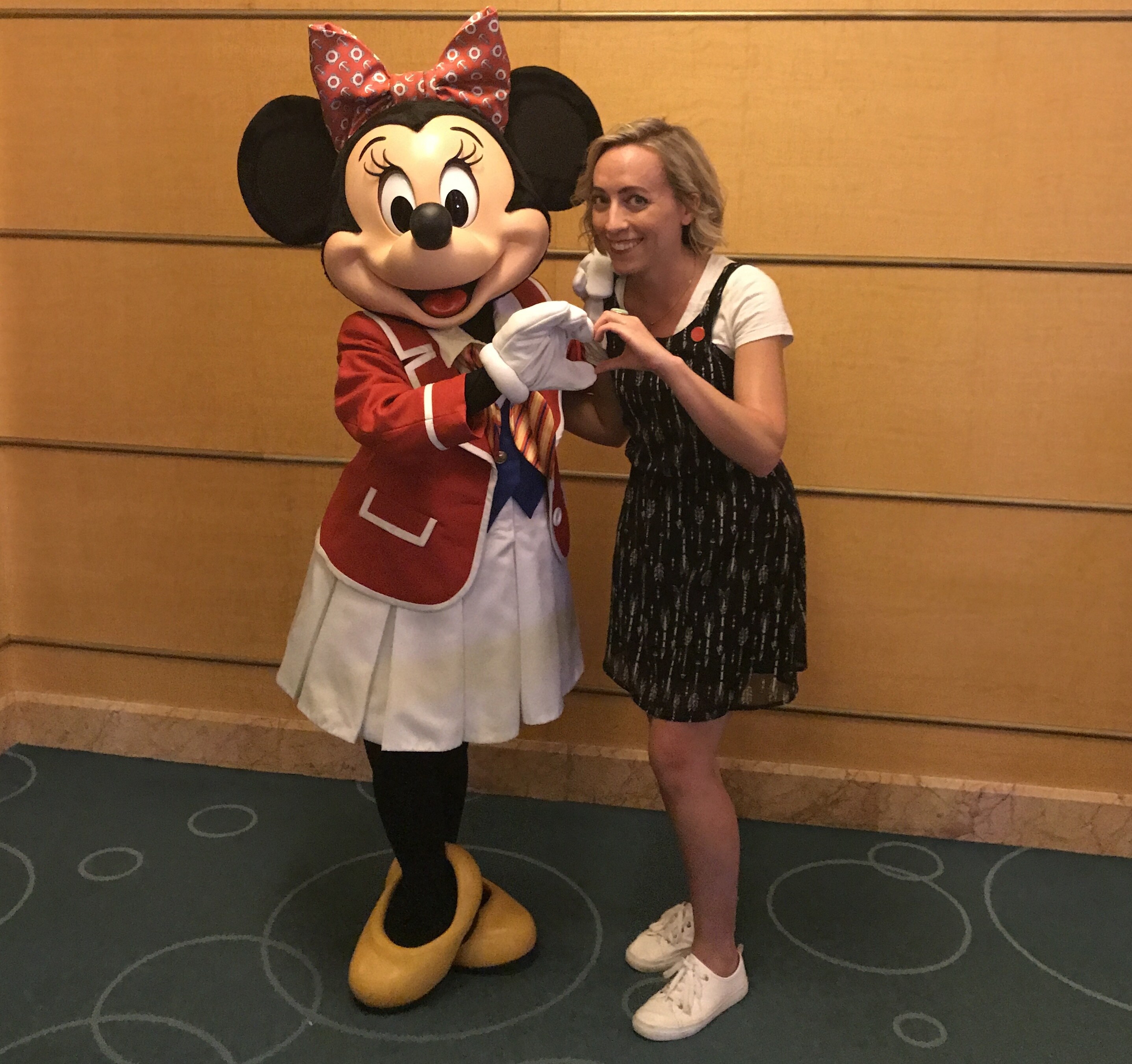 Minnie Mouse and Oh My Disney Host Michelle Lema on the Disney Wonder