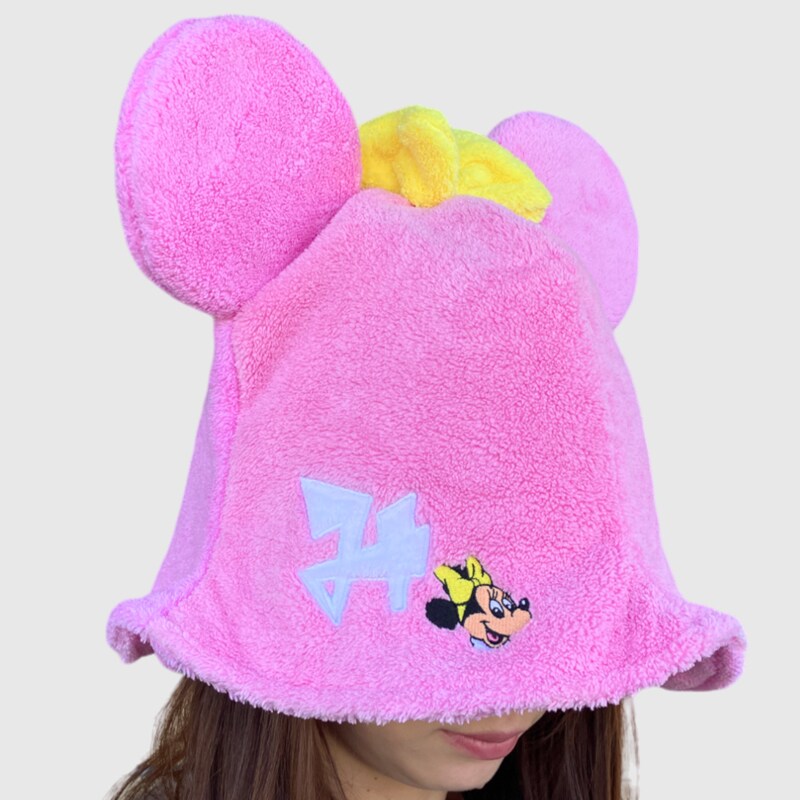 ディズニー 取りまわし ニット帽 ミニー 青 ディズニー 取りまわし ニット帽 ミニー 青