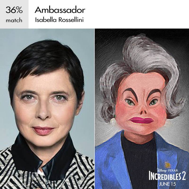 Isabella Rossellini as ambassador