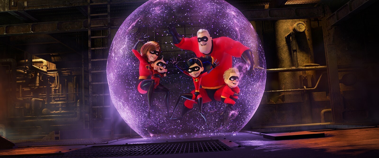 A still featuring the family from Incredibles 2