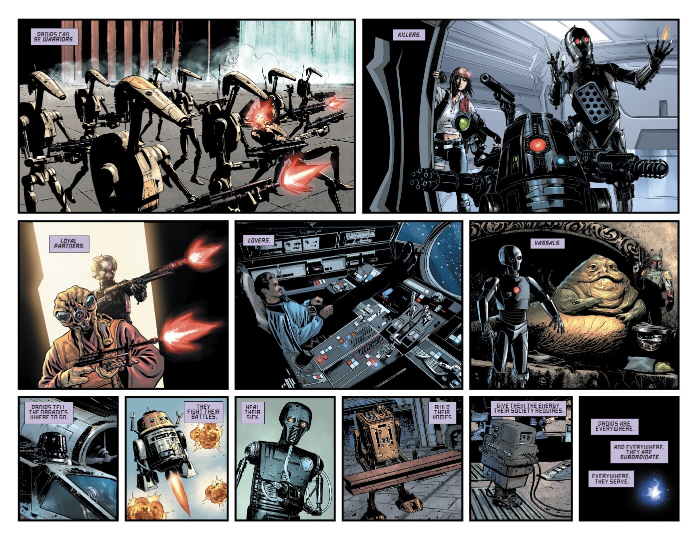 Dark Droids page 3 and 4