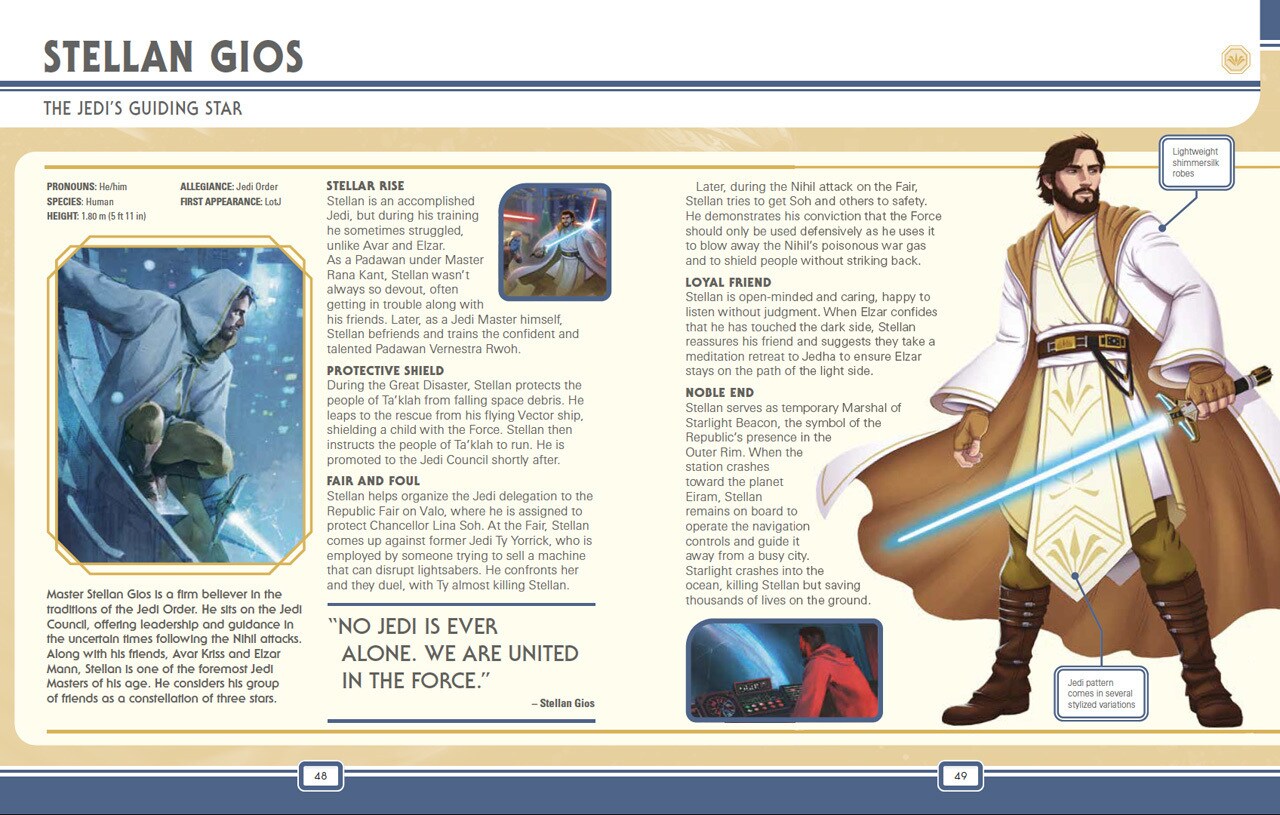 Star Wars: The High Republic Character Encyclopedia - Stellan Gios