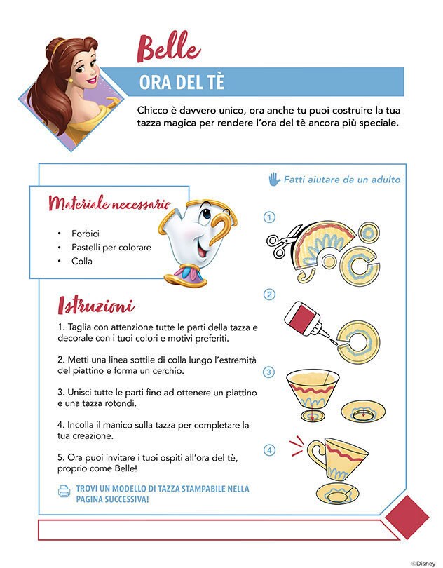 Istruzioni per creare una tazza da tè magica con la carta.