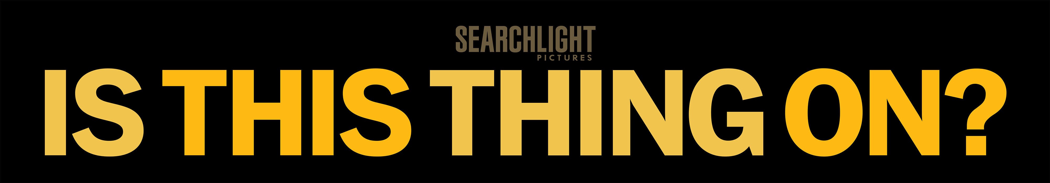 Title treatment for Is This Thing On?