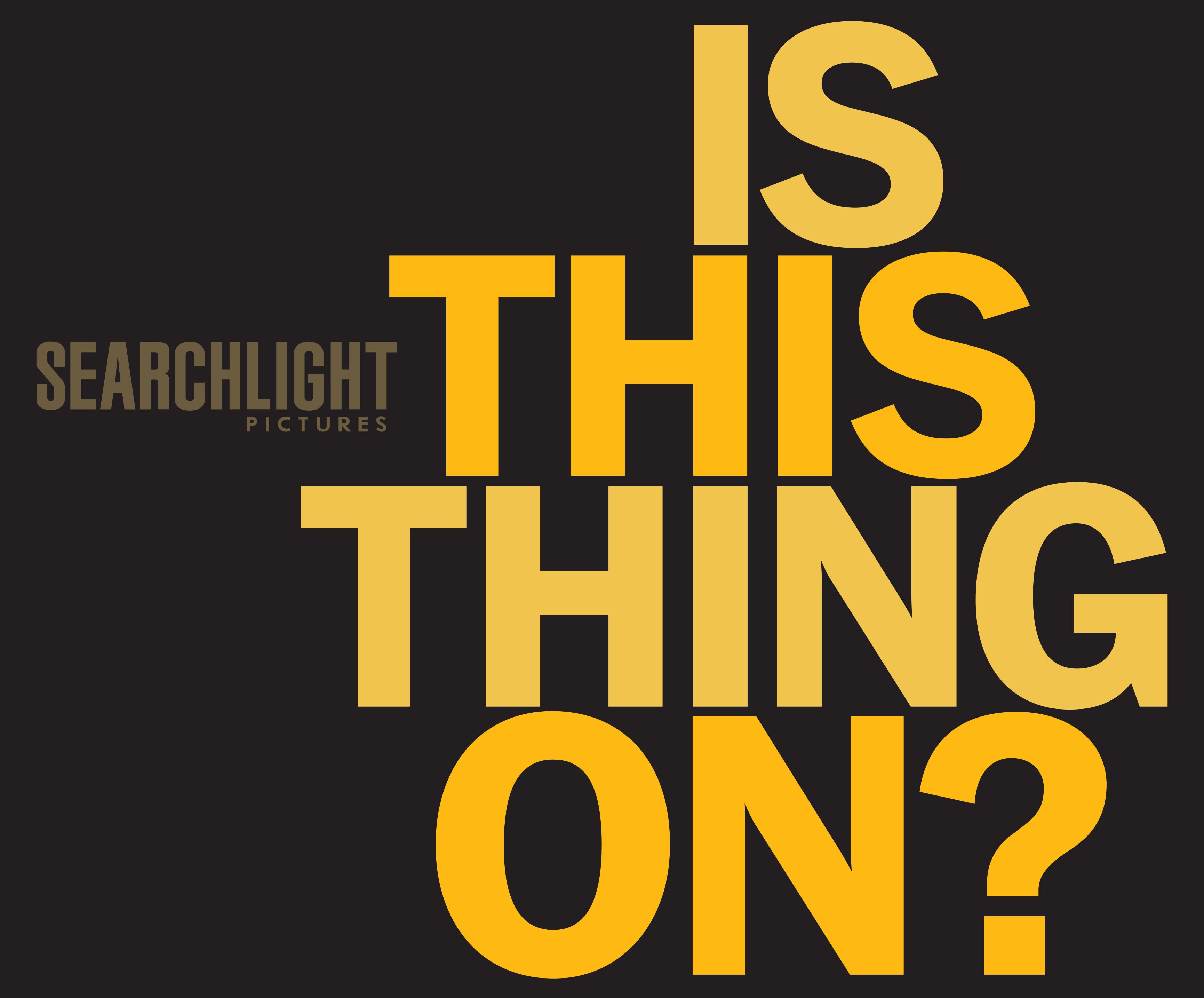 Title treatment for Is This Thing On?