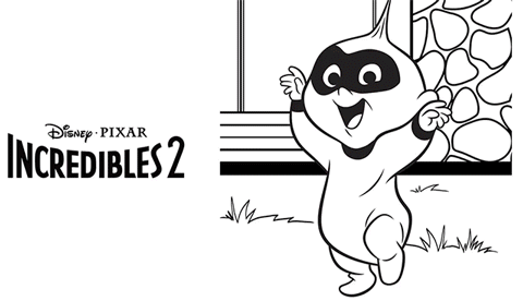 46 Incredibles Coloring Pages Disney  Best Free