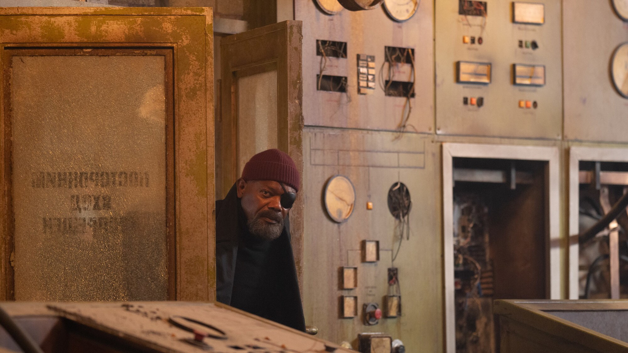 Samuel L. Jackson as Nick Fury in Marvel Studios' SECRET INVASION, exclusively on Disney+. Photo by Des Willie. © 2023 MARVEL.