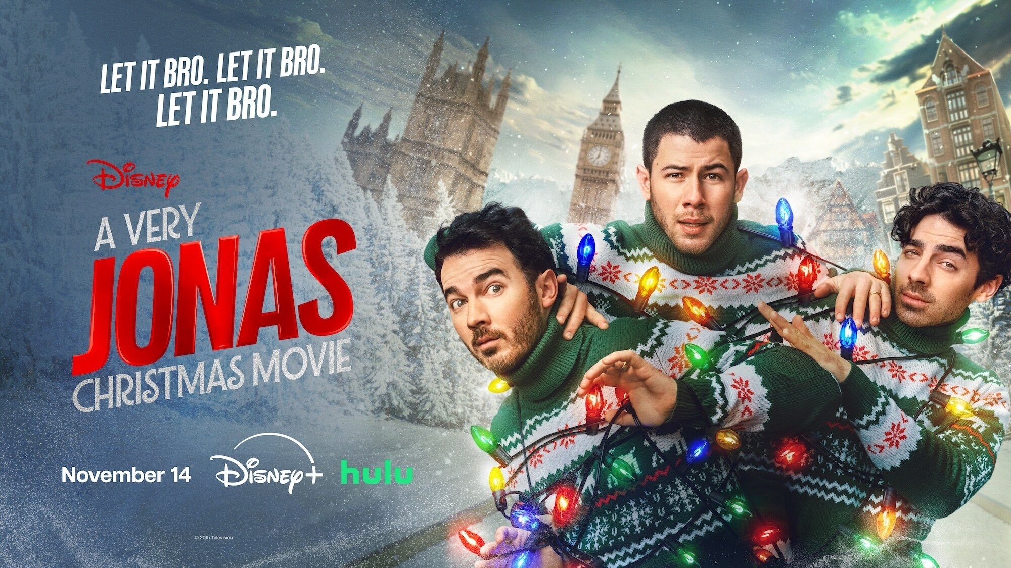  Let It Bro! 'A Very Jonas Christmas Movie' Official Trailer Is Here