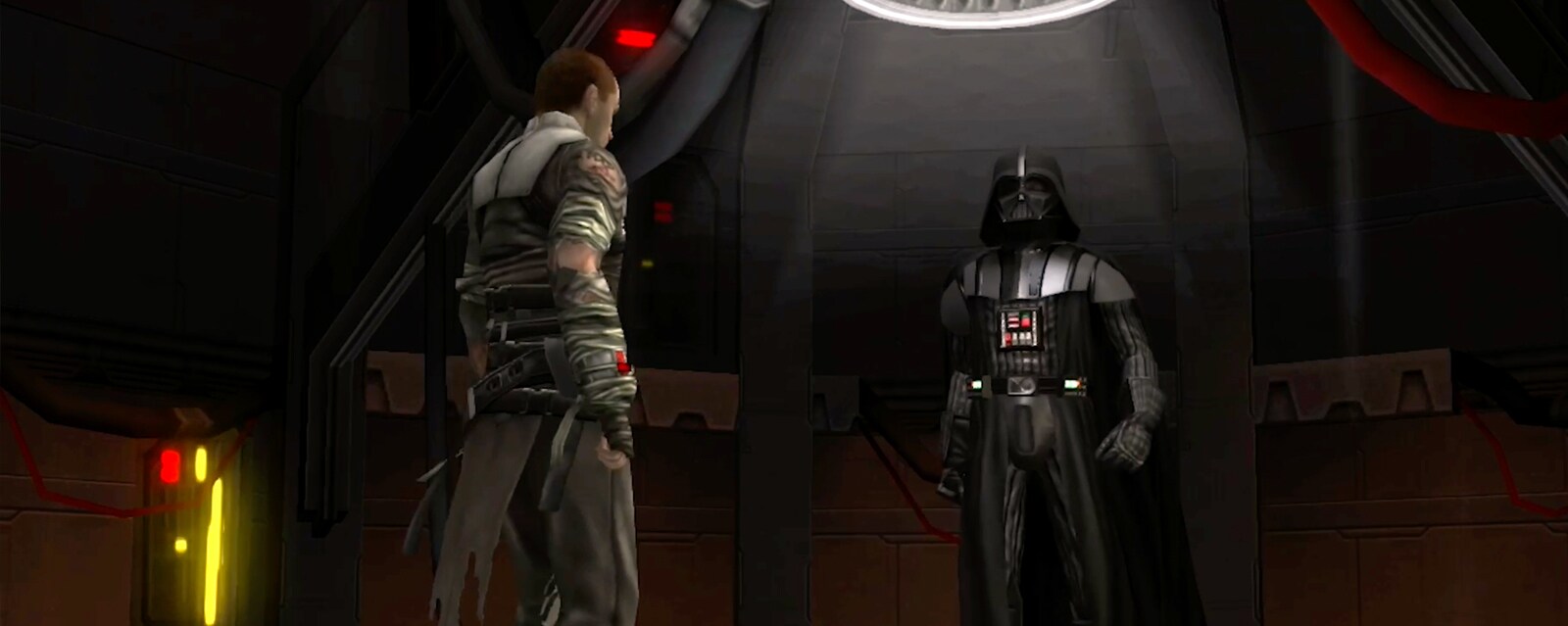 Starkiller and Darth Vader in The Force Unleashed