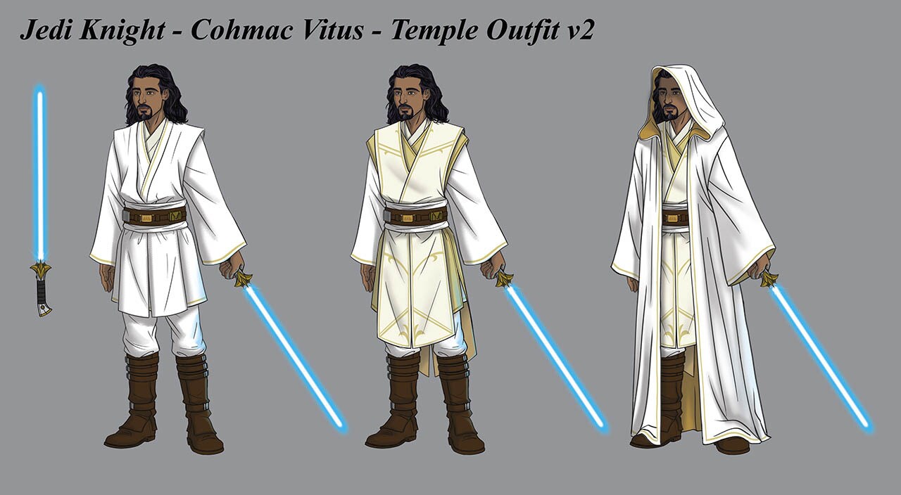 Jedi Master Cohmac Vitus concept art