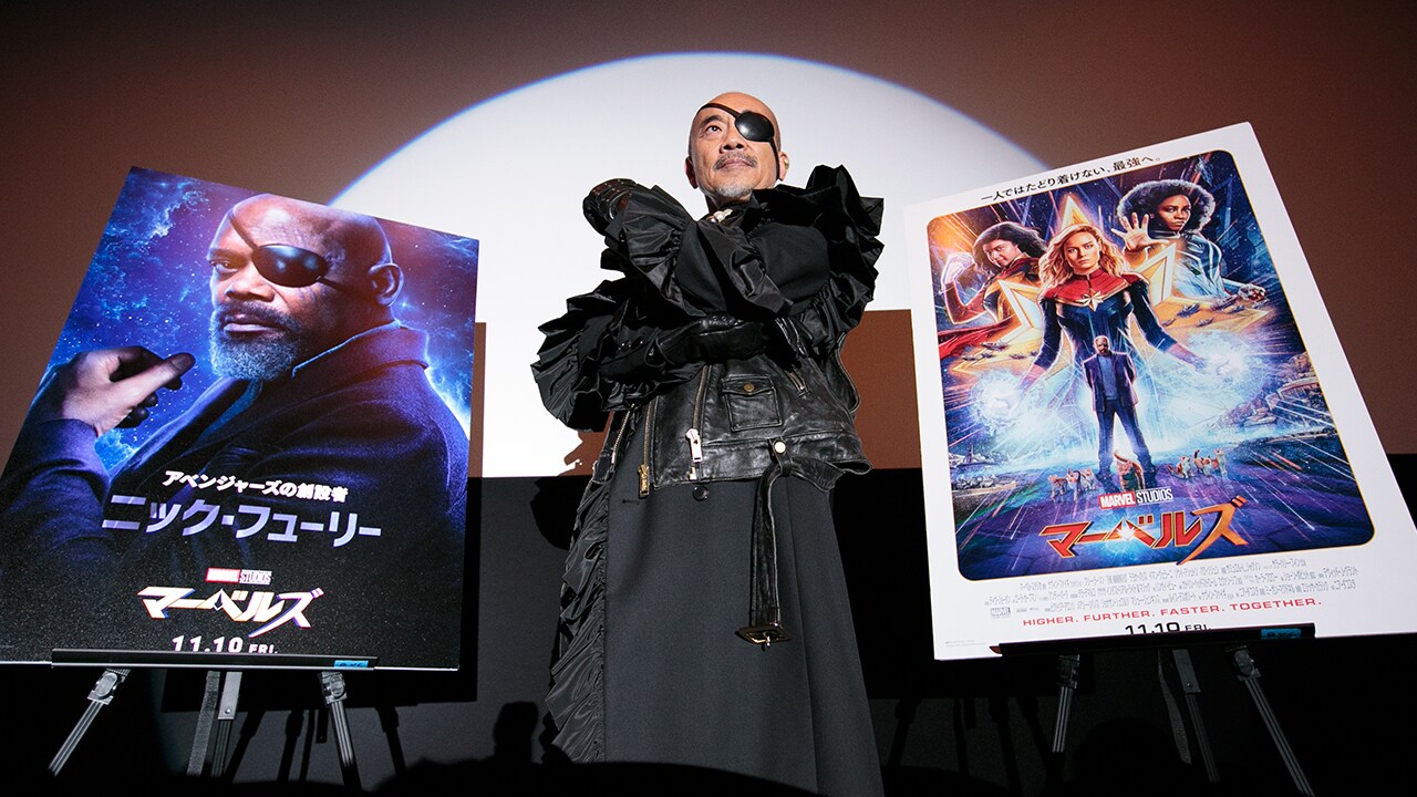 『マーベルズ』日本版声優竹中直人さん（ニック・フューリー役）が大阪の舞台挨拶に登壇！