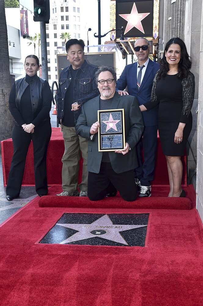 Jon Favreau with his Hollywood Walk of Fame Star