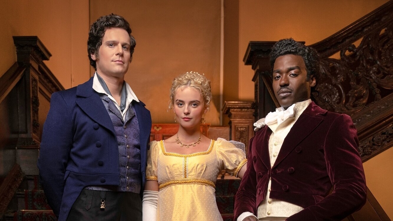 Picture Shows: Picture Shows: Jonathan Groff with The Doctor (Ncuti Gatwa) and Ruby Sunday (Millie Gibson)