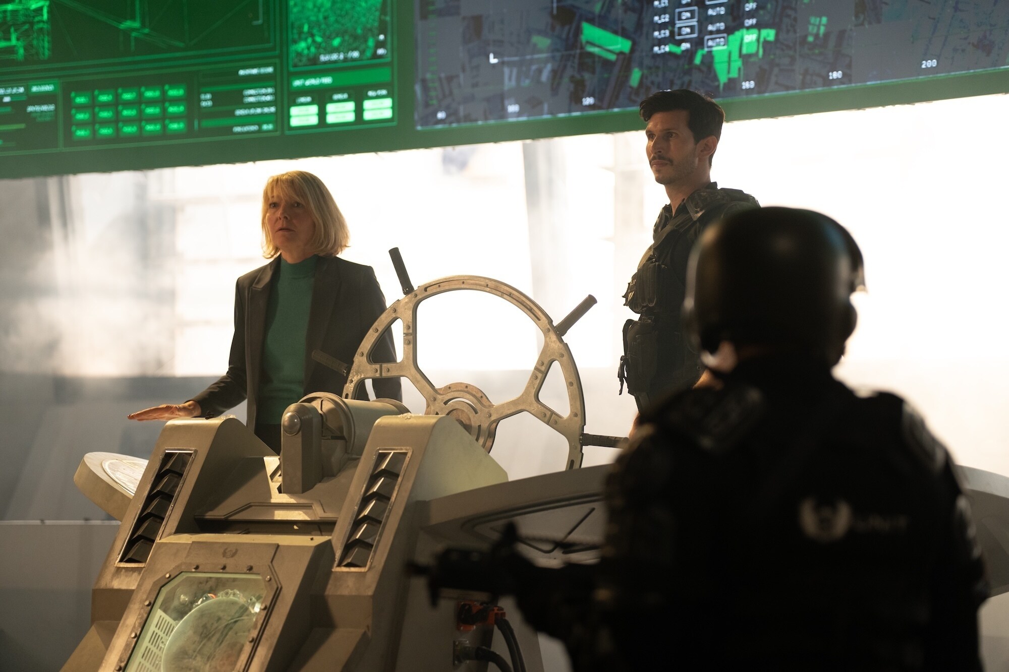 Picture Shows: Kate Lethbridge Stewart (Jemma Redgrave) Colonel Ibrahim (Alexander Devrient) James Pardon/BBC Studios/Bad Wolf