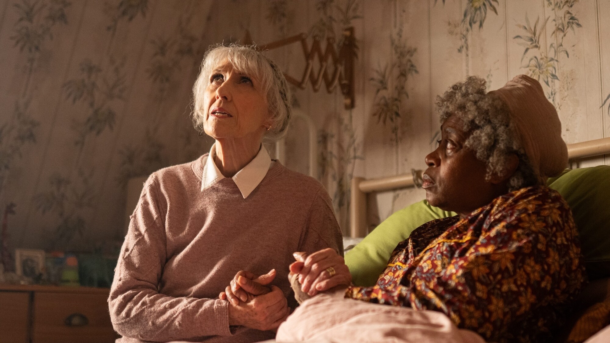 Picture Shows: Mrs Flood (Anita Dobson) and Cherry (Angela Wynter)