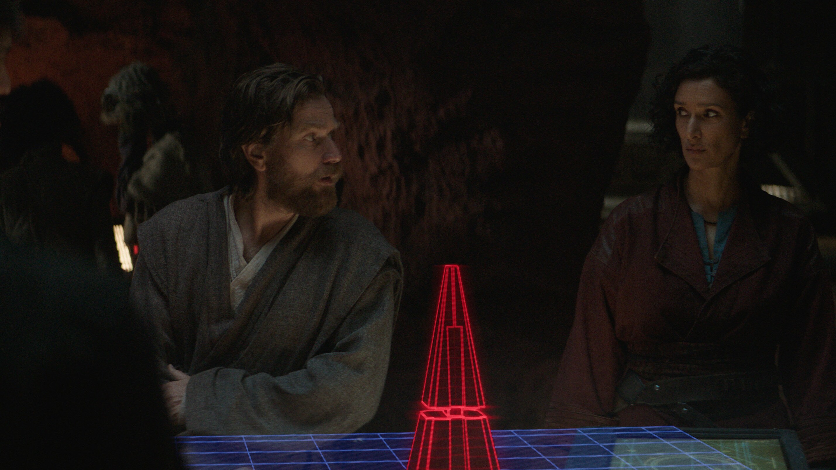 (L-R): Obi-Wan Kenobi (Ewan McGregor) and Tala Durith (Indira Varma) in Lucasfilm's OBI-WAN KENOBI, exclusively on Disney+. © 2022 Lucasfilm Ltd. & ™. All Rights Reserved.