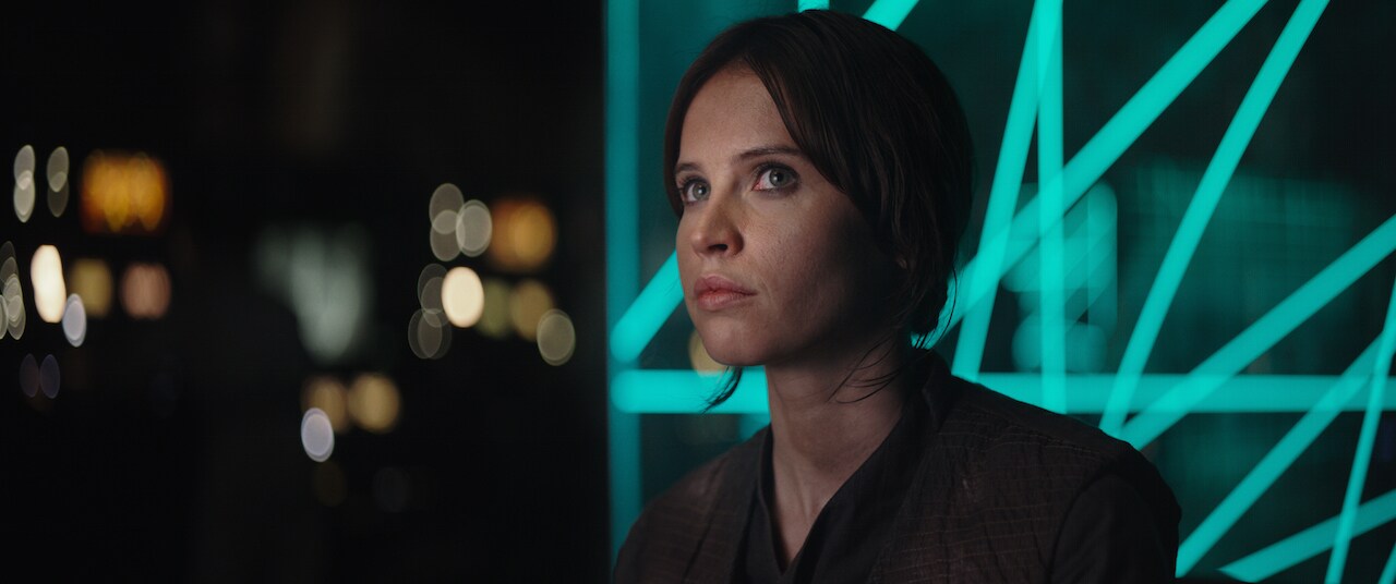 Jyn Erso with the Rebellion.