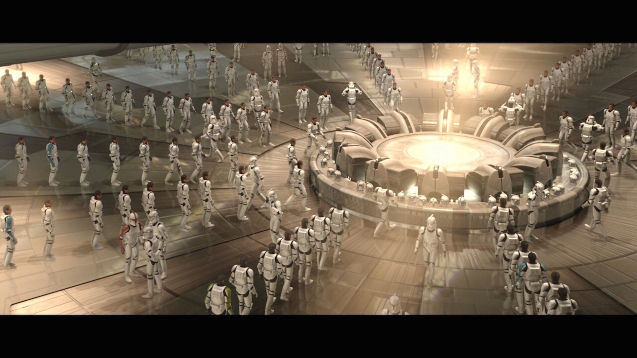 Obi-Wan toured Kamino’s facilities, marveling at gestating clone embryos and mature clones traini...