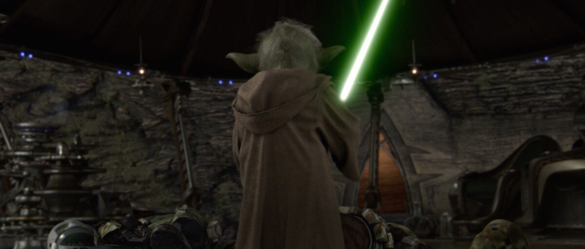 Yoda on Kashyyyk during Order 66 Yoda on Kashyyyk during Order 66